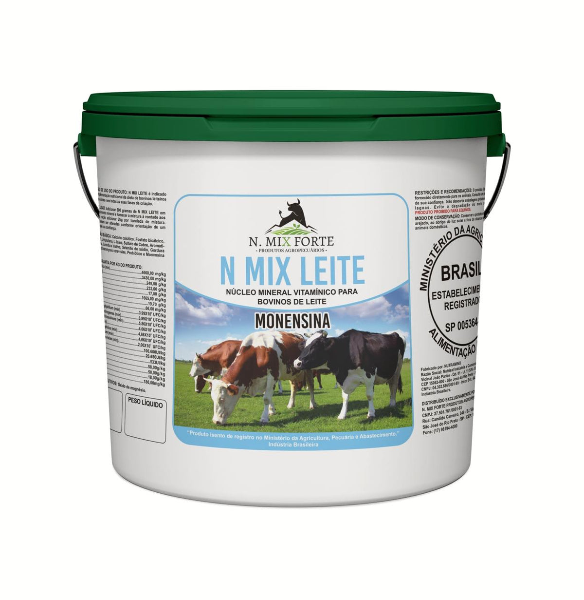 Suplemento Mineral para Vacas e Cabras Lactantes - N MIX LEITE MONENSINA